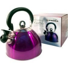 Small Purple whistling kettle 2.5Ltr Stainless steel