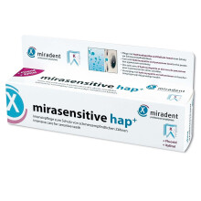 miradent hap+ Toothpaste for Hypersensitive Teeth 50 ml – 30% artificial enamel, Calming tooth nerve, 1450 ppm fluoride – C-9096881