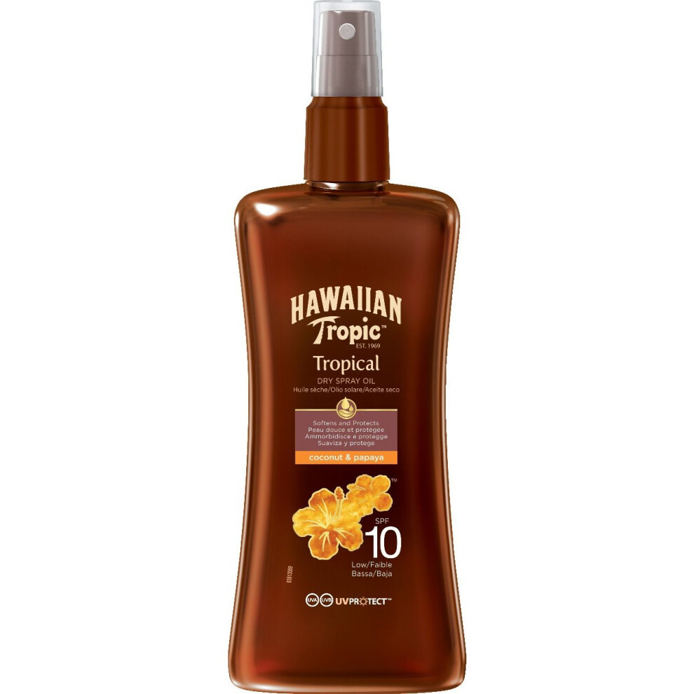 Hawaiian Protective Dry Spray Oil SPF10 200 ml