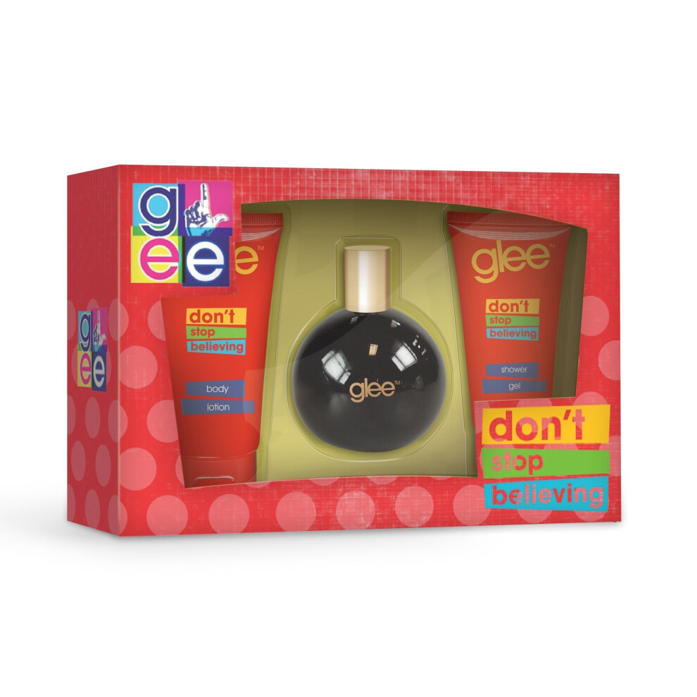 Glee Don'T Stop Believing Gift Set Eau de Toilette Spray 50ml + 75ml Shower Gel 75ml +  Body Lotion 75ml