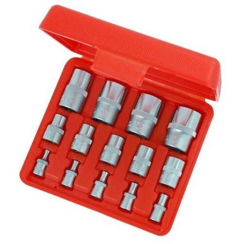 Neilsen 14 PIECE STAR ' E ' SOCKET SET IN CASE