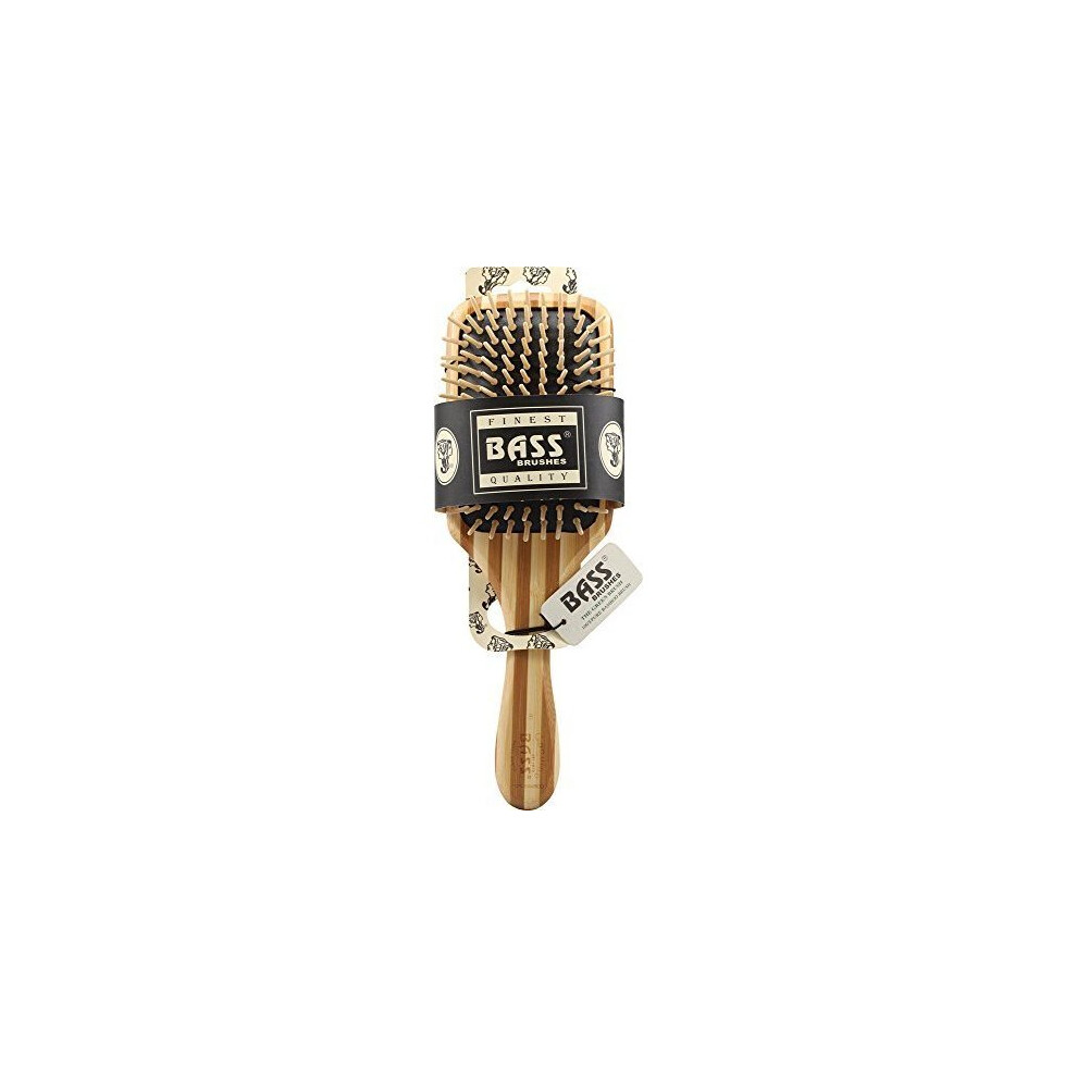 Bass-Brushes Green Bass Brushes Large Square Paddle Brush