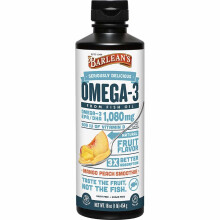 Barlean's, Omega-3 aus Fischöl, Mango-Pfirsich-Smoothie, 1.080 mg, 454 g