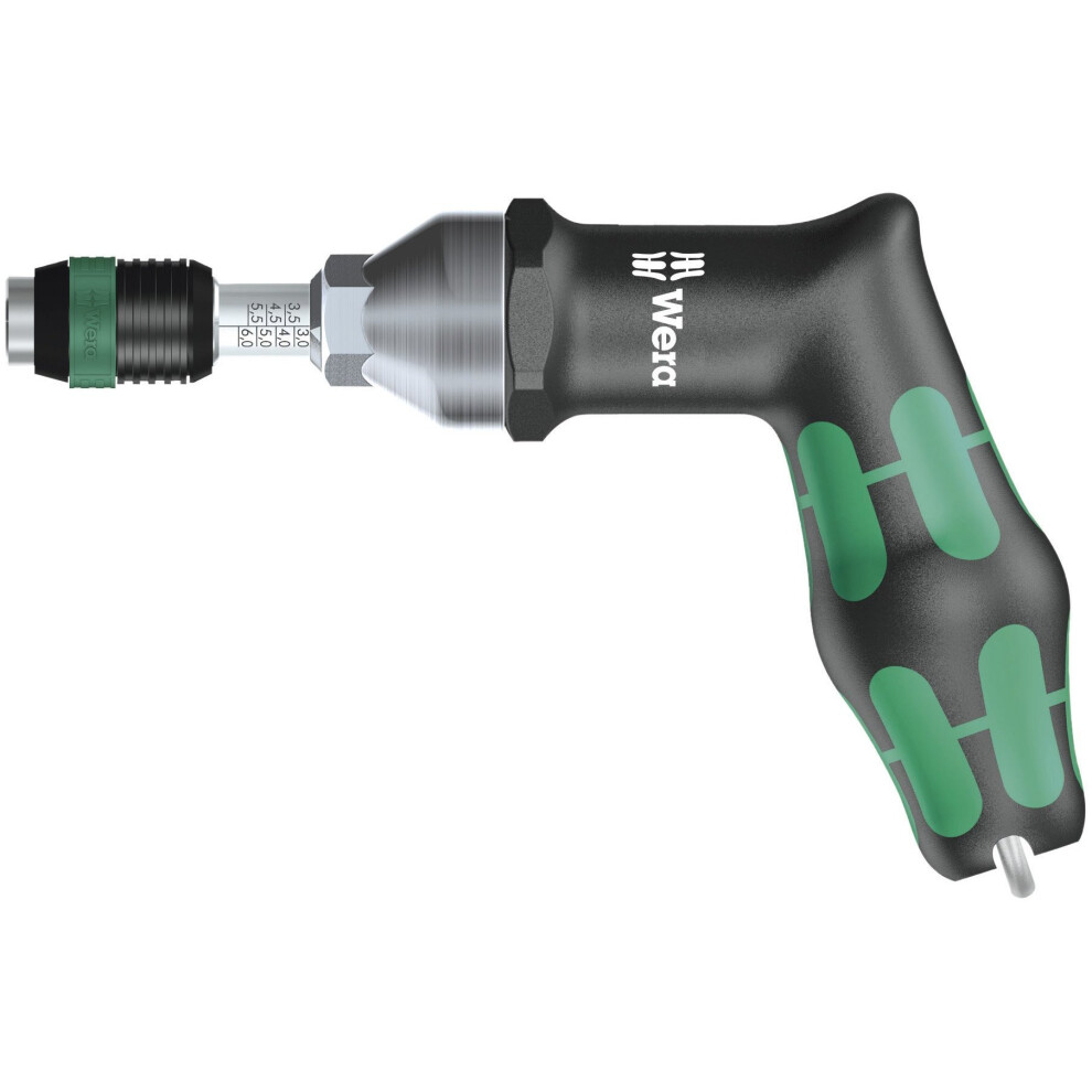 Wera 05074705001 Torque Screwdriver Kraftform 7443" with Pistol Grip, Silver