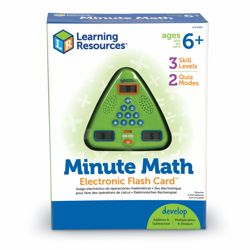 Learning Resources Minute Math Electronic Flash Card