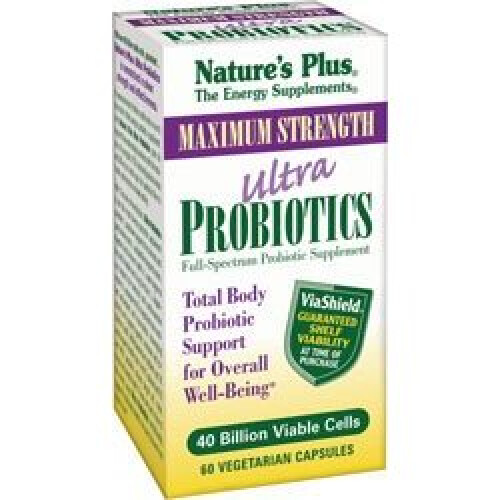 NaturesPlus, Ultra Probiotiques, 40 Milliards, 60 Gélules