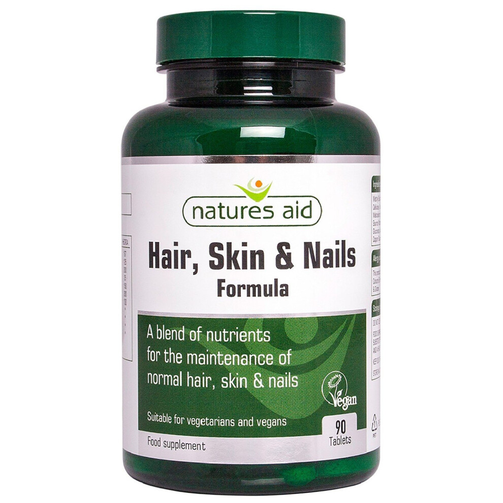 Natures Aid Hair, Skin and Nails Formula - Pack of 90 Tablets