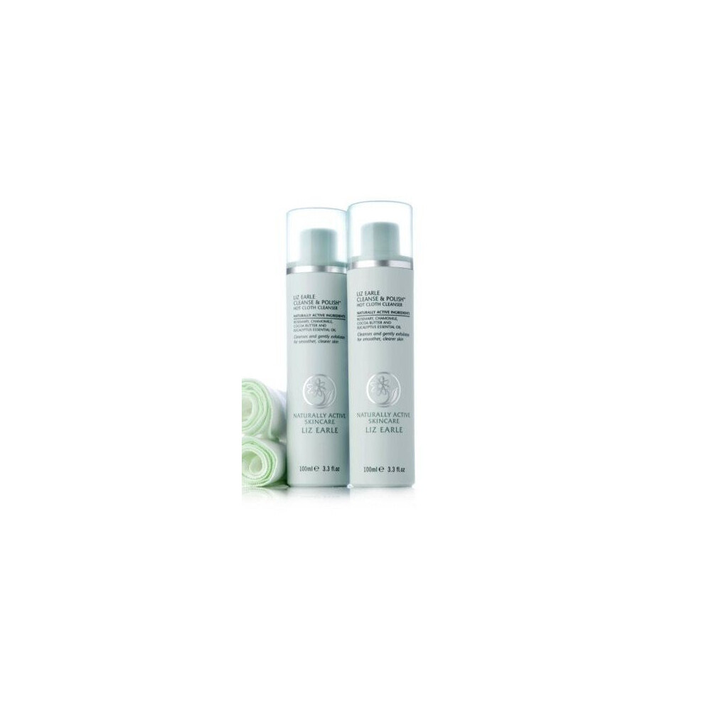 Liz Earle Cleanse & Polish Duo 2 x 100ml plus 2 muslin cloths