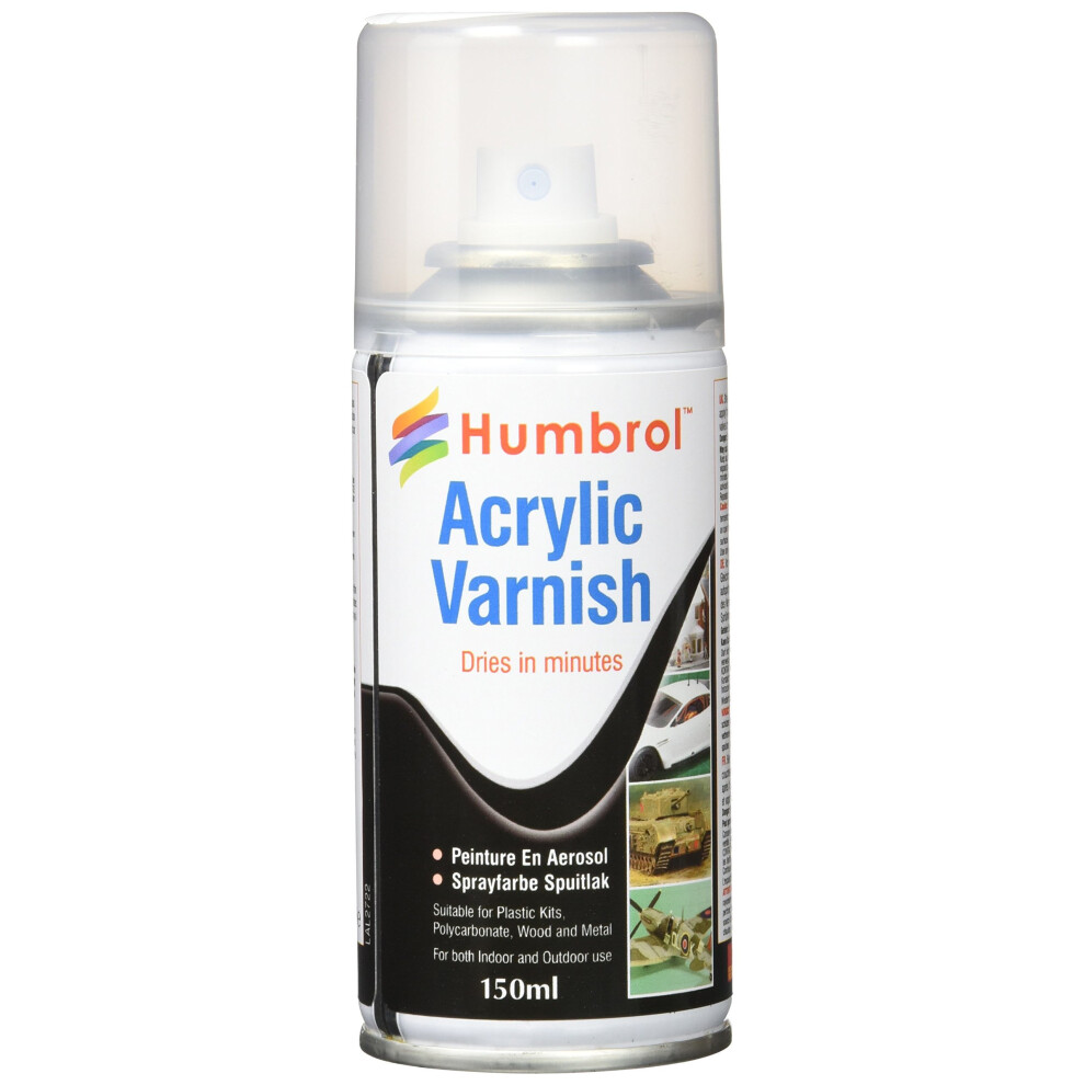 Humbrol AD6049 150ml Spray Varnish No. 49 Acrylic Varnish Matt