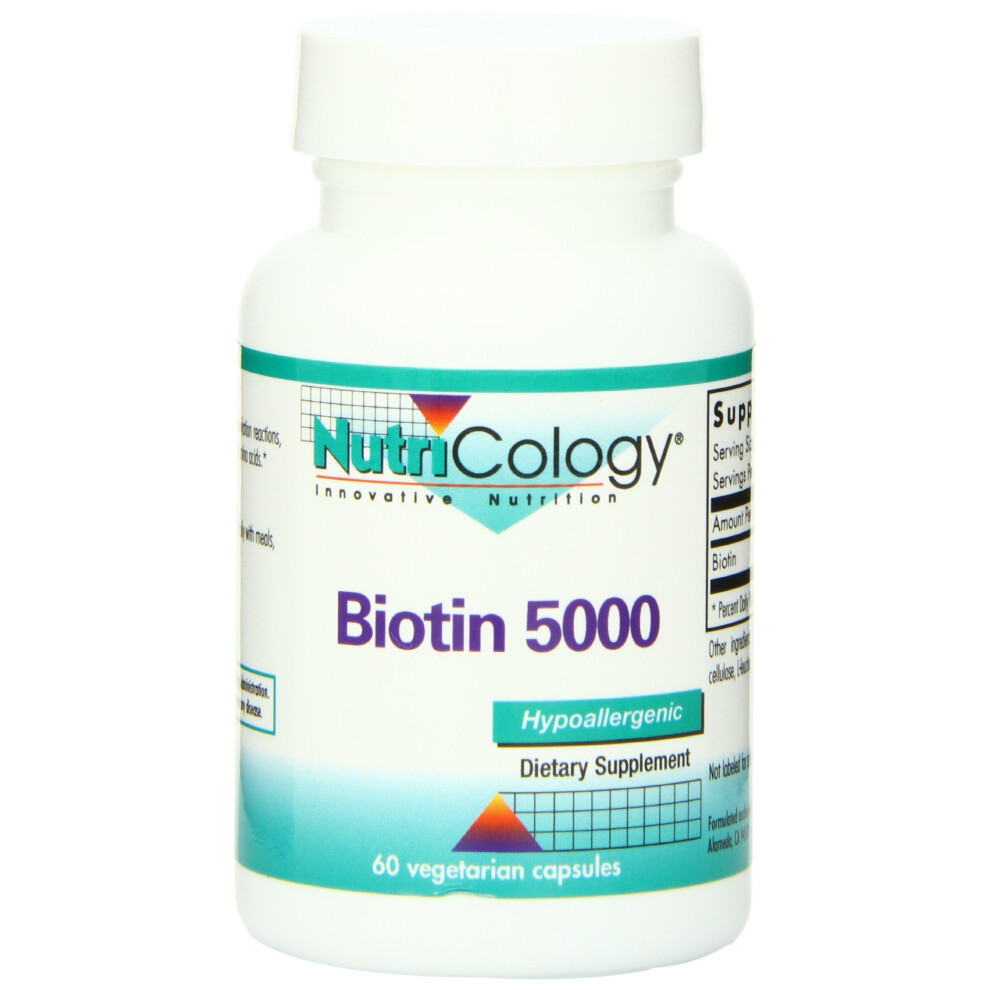 Nutricology Nutricology/ Allergy Research Group Biotin 5000 - 60 - Capsule