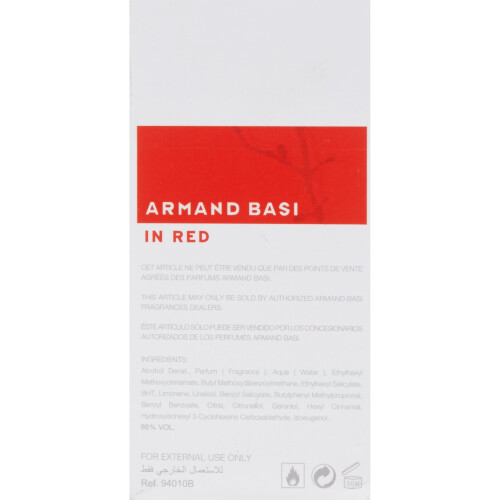 Armand Basi EN ROUGE EAU DE TOILETTE 50ML VAPO, 1