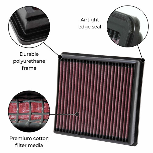 K&N 33-2333 Replacement Air Filter 1