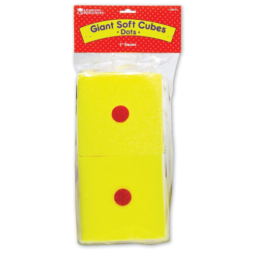 Learning Resources Learning Resources Giant Soft Dot Cubes (Set of 2) 1