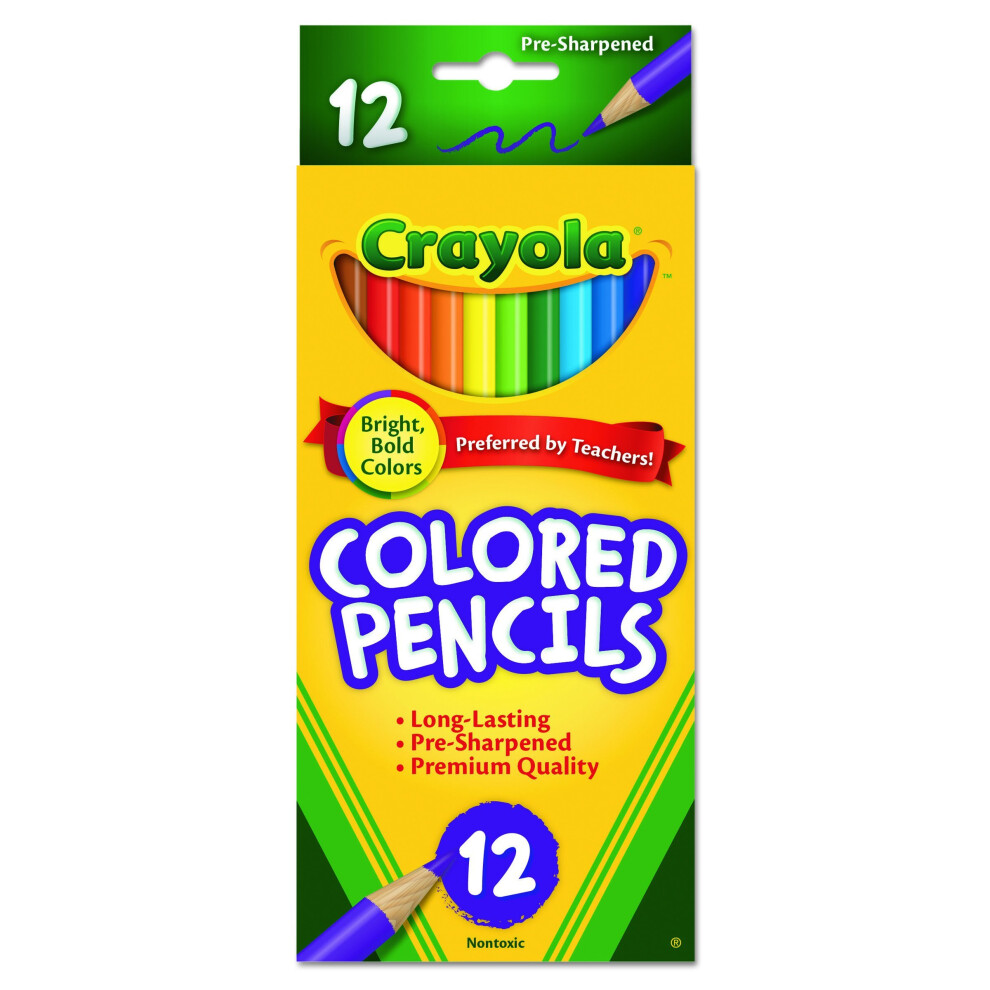 Crayola 68-4012 Colored Pencils, 12-Count, Pack of 1, Assorted Colors(Discontinued by manufacturer)