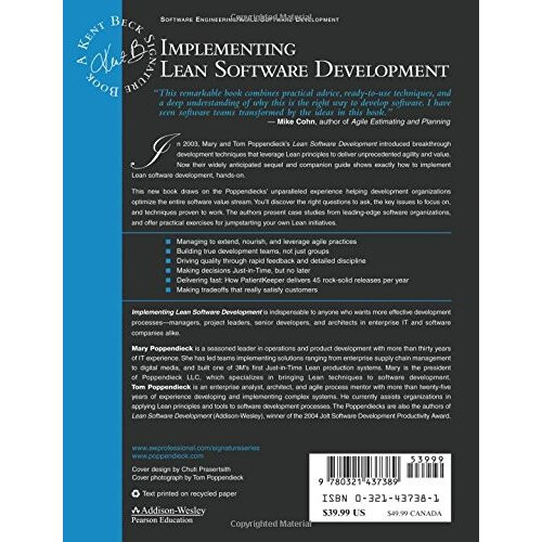 Implementing Lean Software Development: From Concept to Cash (Addison-Wesley Signature) 1