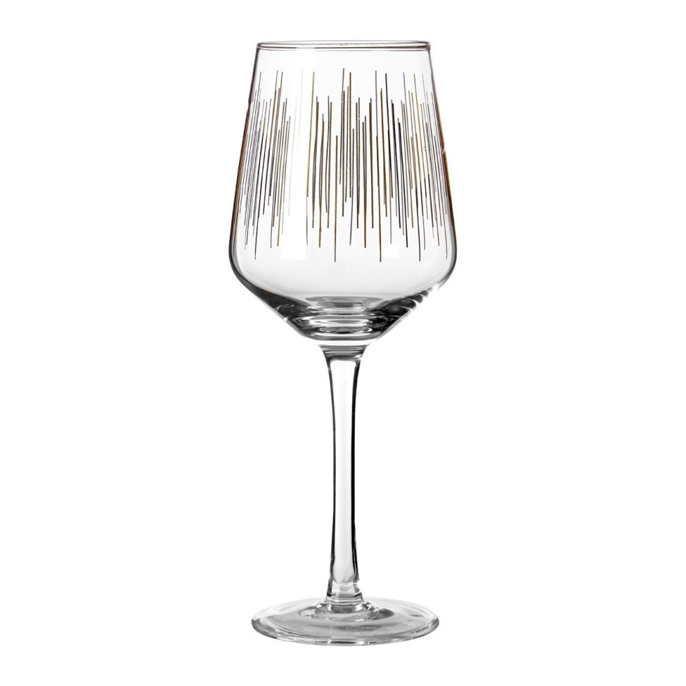Set Of 4 Deco Wine Glasses