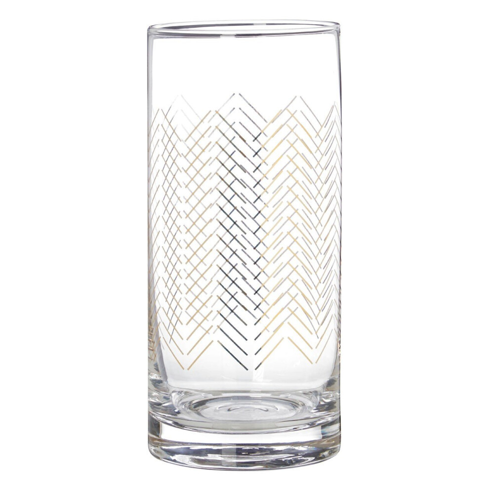 Set Of Four Jazz Highball Glasses