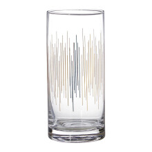 Set Of 4 Deco Highball Glasses