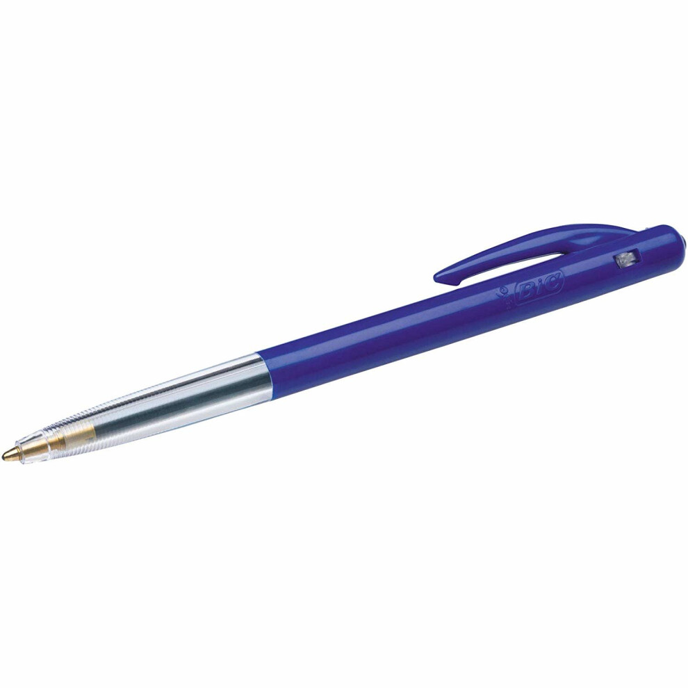 50pc BIC M10 Retractable Ballpoint Pens - Medium Blue