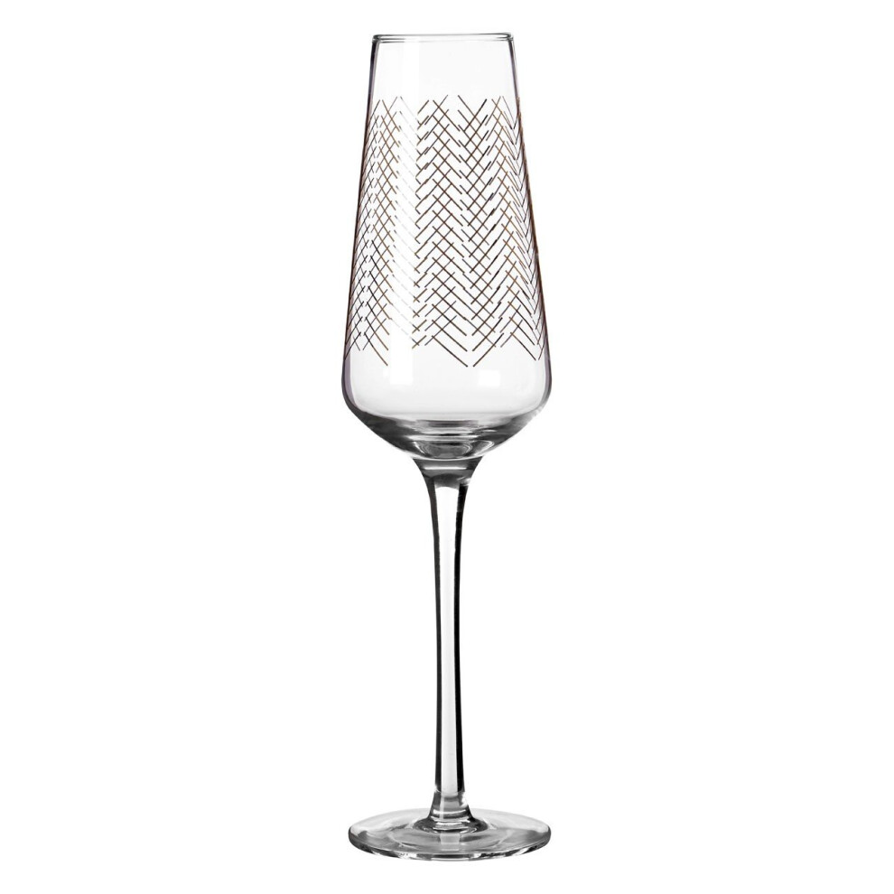 Set Of Four Jazz Champagne Glasses