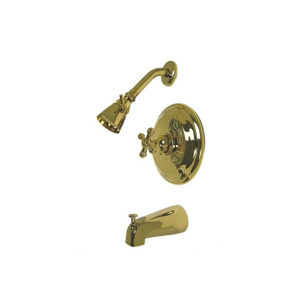 Kingston Brass Kb3632ax Pressure Balance Tub & Shower Faucet - Polished Brass 663370011740