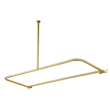 Kingston Brass CC3132 D-Shape Shower Rod - Polished Brass