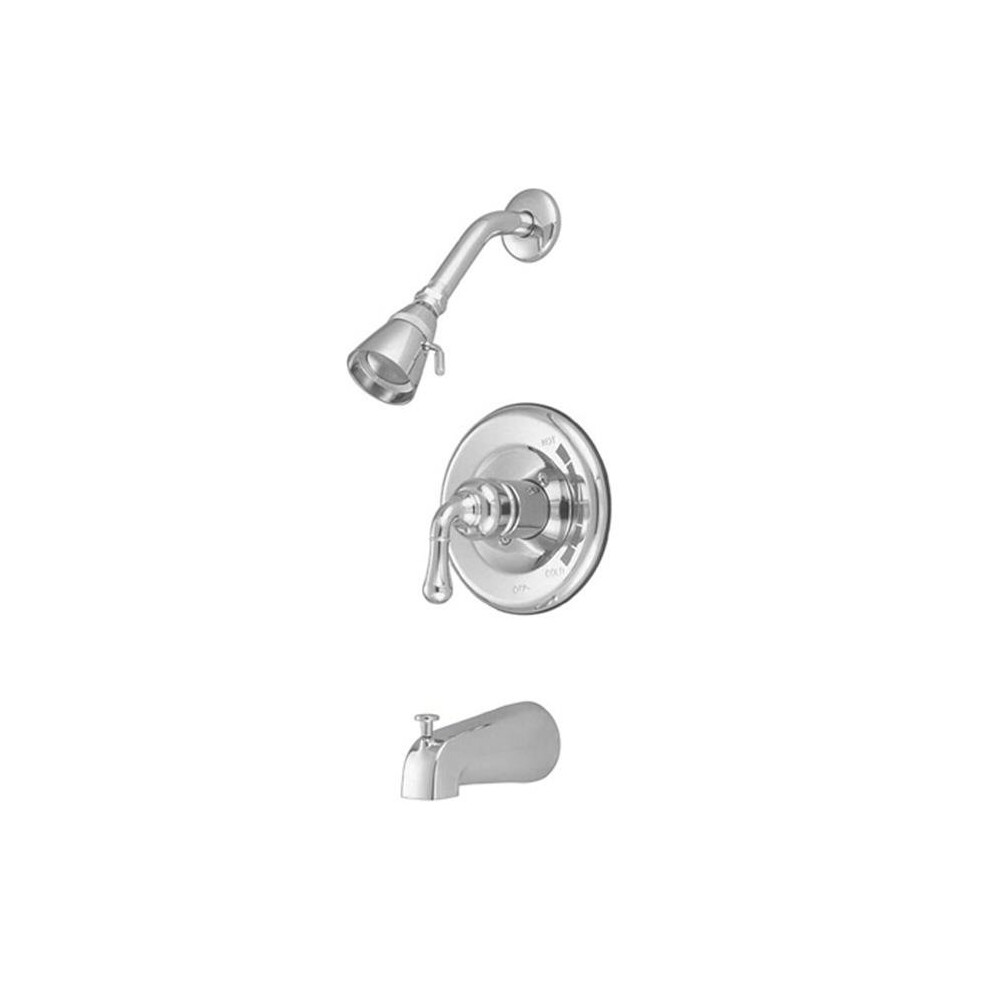 Kingston Brass Kb631 Pressure Balance Tub & Shower Faucet - Polished Chrome 663370563102
