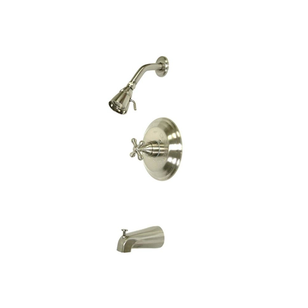 Kingston Brass Kb3638ax Pressure Balance Tub & Shower Faucet - Satin Nickel 663370011764