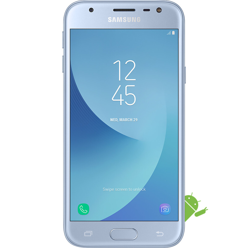 (Blue Silver) Samsung Galaxy J3 (2017) Single Sim | 16GB | 2GB RAM-image-OPC-PPV97V-REFURBISHED