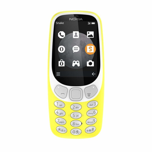 Nokia (Yellow) Nokia 3310 Single Sim | 3G | 64MB | 64MB RAM