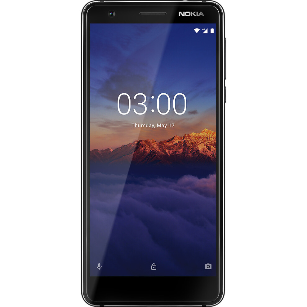 (Black/Chrome) Nokia 3.1 Dual Sim | 16GB | 2GB RAM