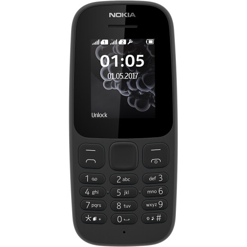 Nokia (Black) Nokia 105 (2017) Dual Sim | 4MB | 4MB RAM