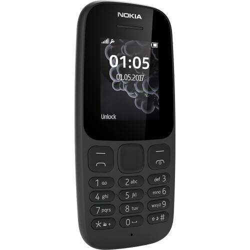 Nokia (Black) Nokia 105 (2017) Dual Sim | 4MB | 4MB RAM 2