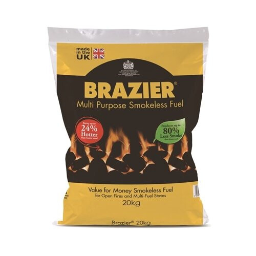 CPL Homefire Smokeless Brazier Multi-Purpose Fuel, Clean Burning Coal - 20KG