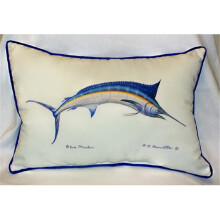 Betsy Drake HJ015 Blue Marlin Art Only Pillow 15"x22"
