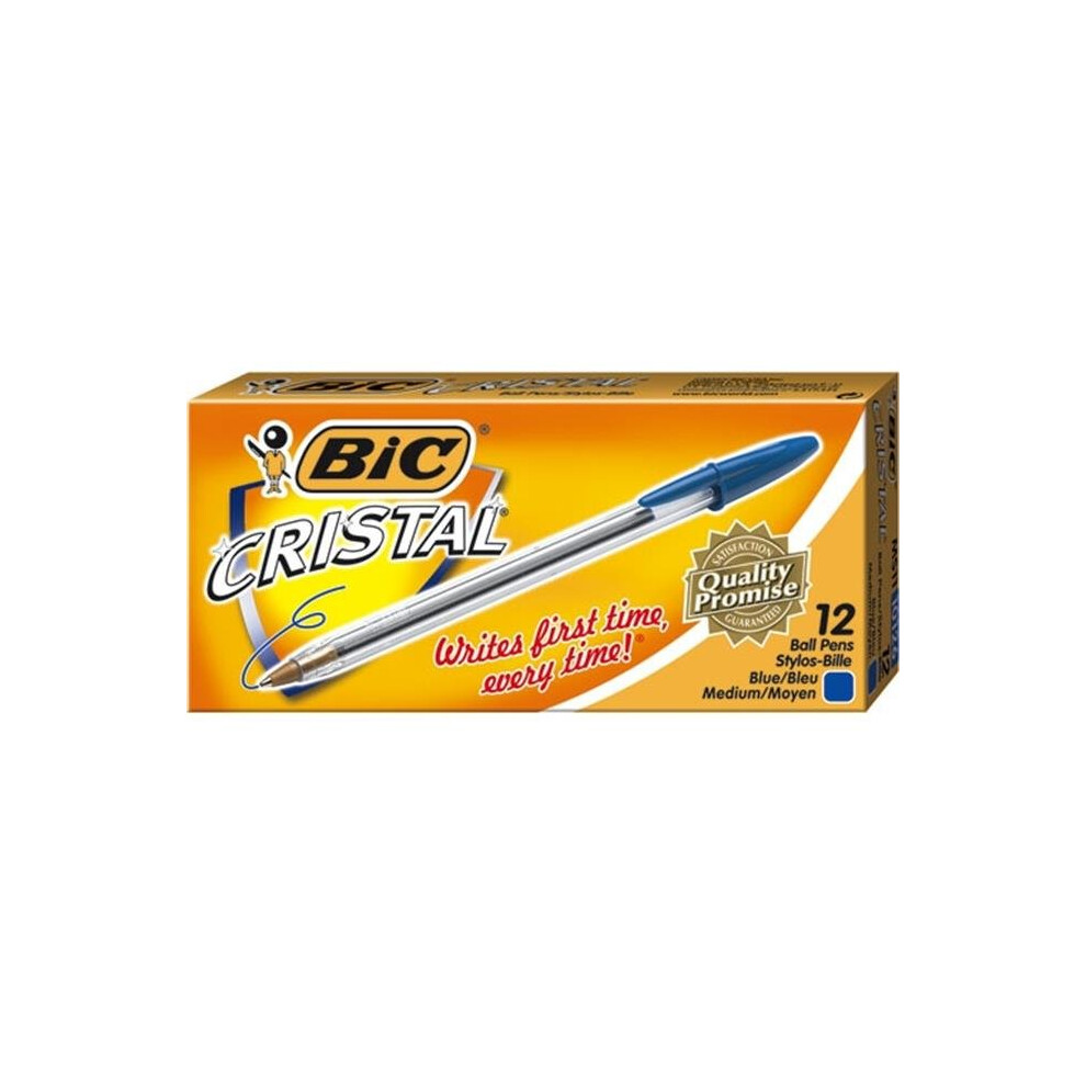 Bic Bicms11be Cristal Ballpoint Pen Blue