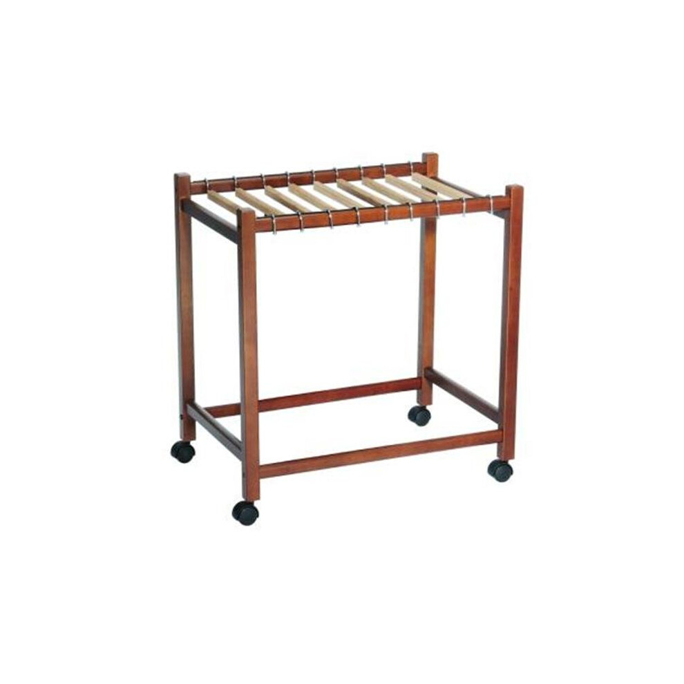 Woodlore 82063 Compact Rolling Pant Trolley with Cedar Hangers