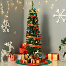 Homcom Slim 5ft Artificial Christmas Tree | Slim Artificial Christmas Tree