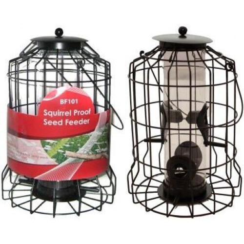 Bird Seed Feeder Squirrel Proof Wild Bird Care Feed Garden Hanging