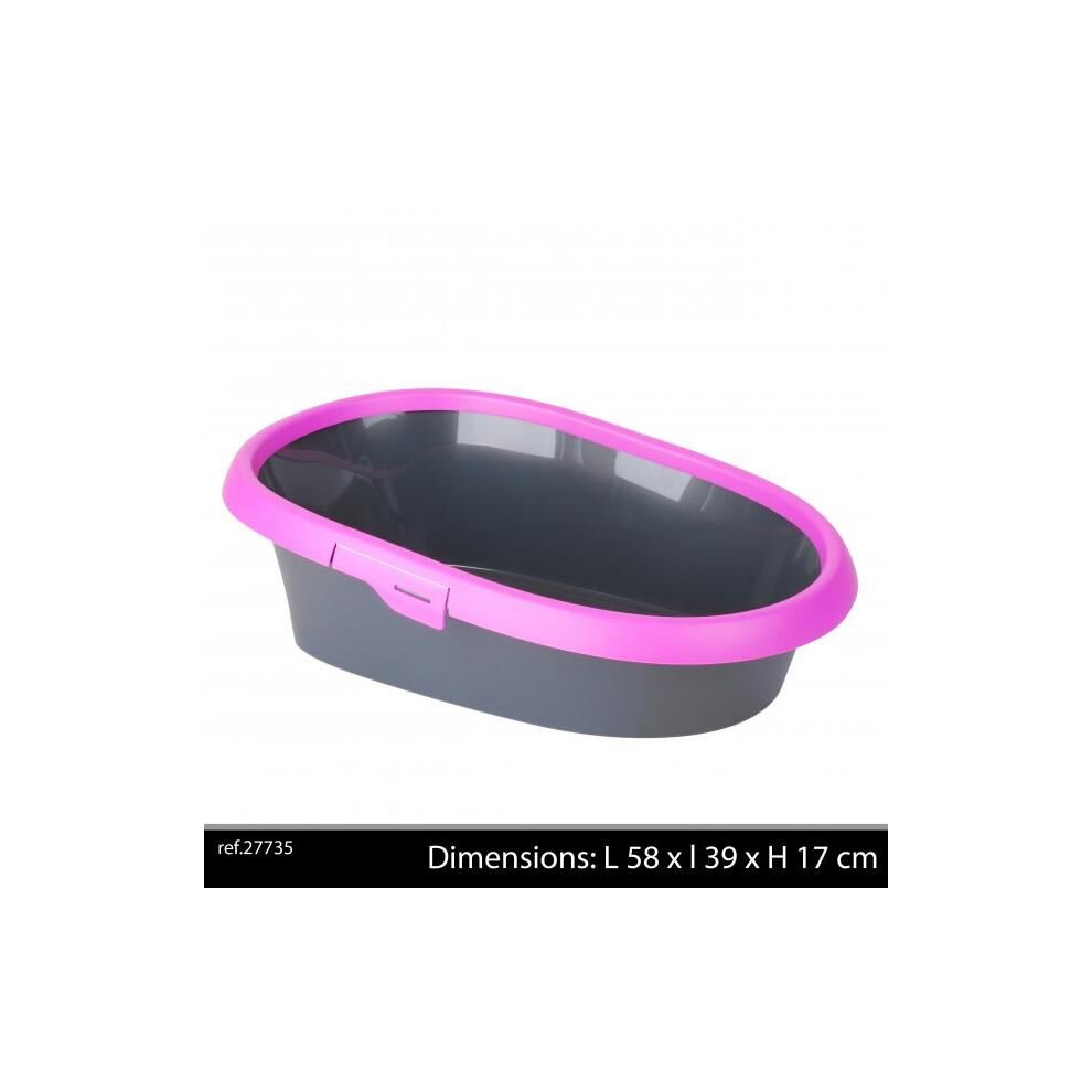 Cat Litter Tray Deluxe Pink