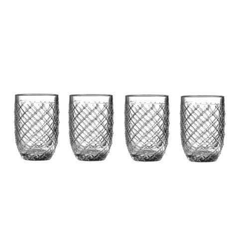 Premier Housewares Knit 410Ml Clear Hi Ball Glass