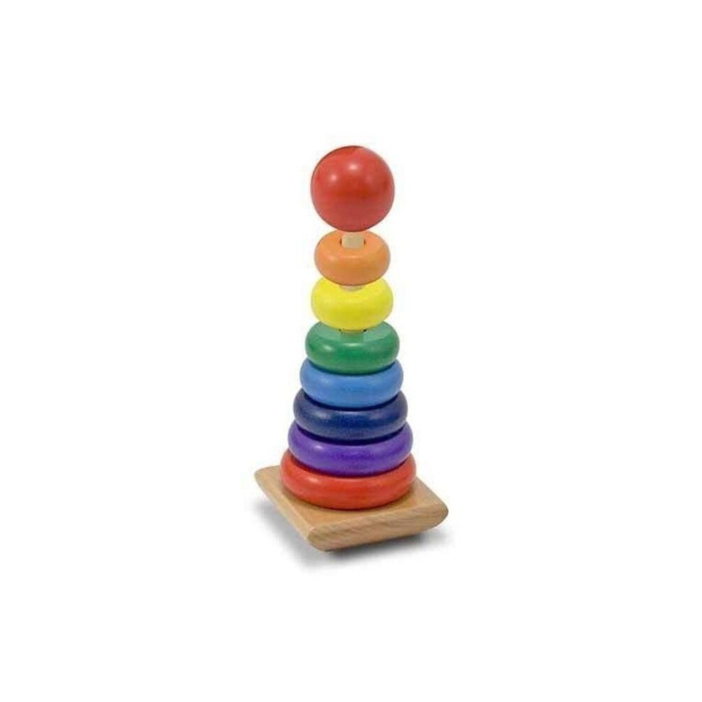 Mellisa n Doug 576 3.5" x 3.5" x 8.5" Rainbow Stacker