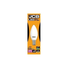 1 X JCB 3w = 25w / 6w = 40w LED Opal Candles - 3000k - Warm White (6w = 40w, Small Bayonet Cap (SBC) [Energy Class A+]