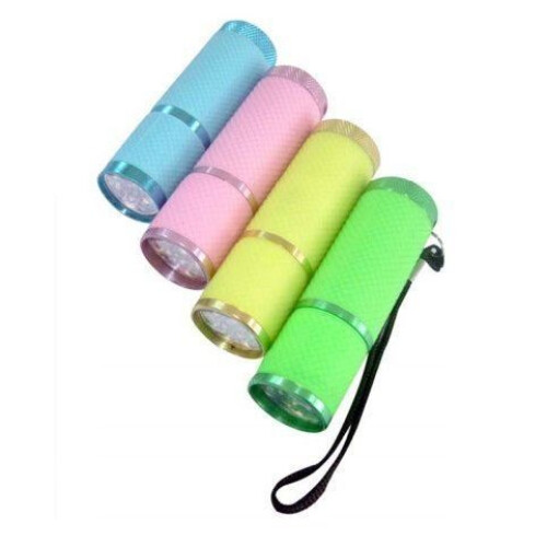 Kingavon 9-LED Glow In The Dark Torch (Colours Selected At Random)