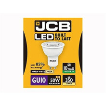 1 X JCB 5w = 50w LED GU10 100deg 3000k Warm White 350lm [Energy Class A+]