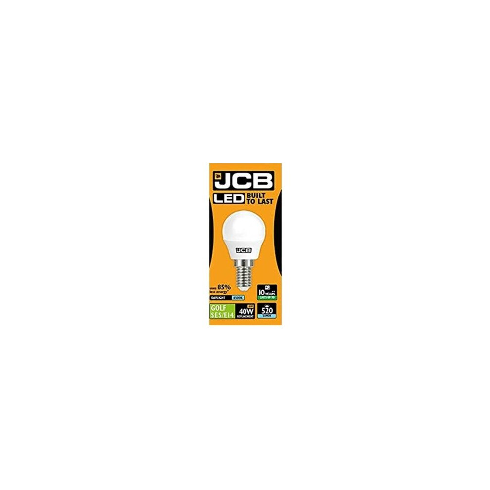 1 X JCB LED Daylight SES E14 Small Screw Golf Ball Mini Globe Lamp 6500K Light Bulb 40W Equivalent [Energy Class A+]