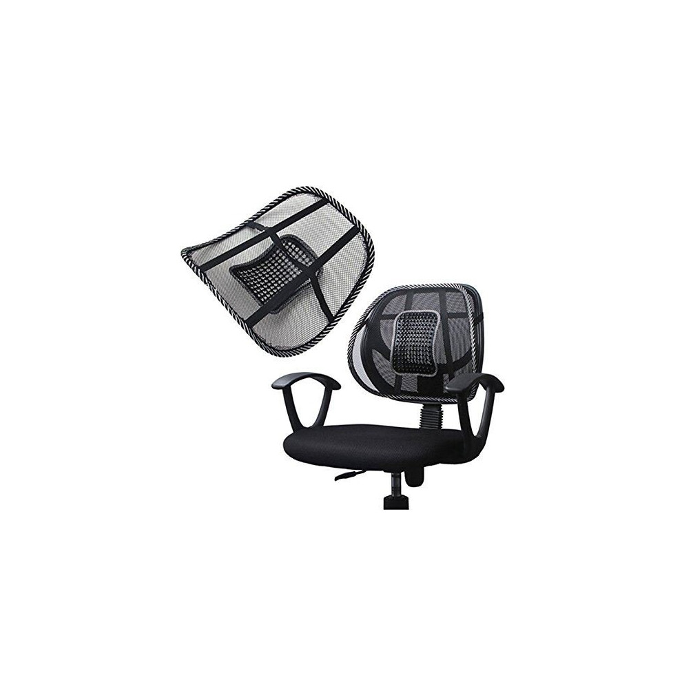 Mesh Back Lumbar Support Massage Beads For Car Seat Chair Massage Cushion 5060138816619