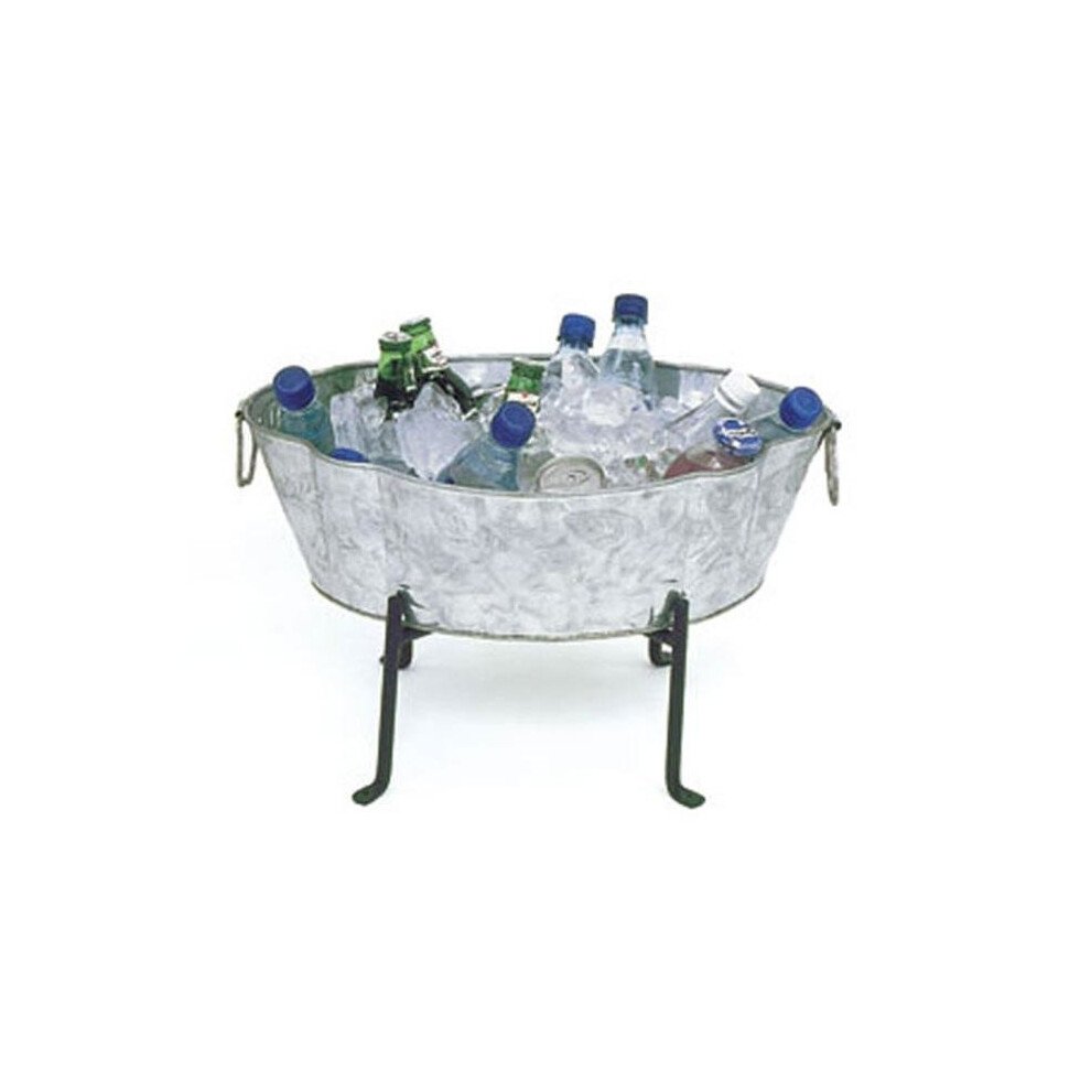 Achla C-52 Designs Embossed Galvanized Steel Tub 719908302788