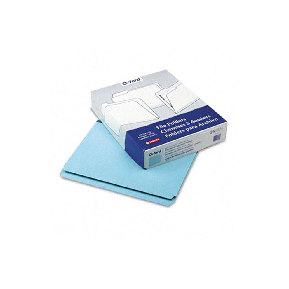 Photos - File Folder / Lever Arch File Pendaflex 9200 Pressboard Expanding File Folders- Straight Cut- Top Tab- Letter- Blue- 25/Box