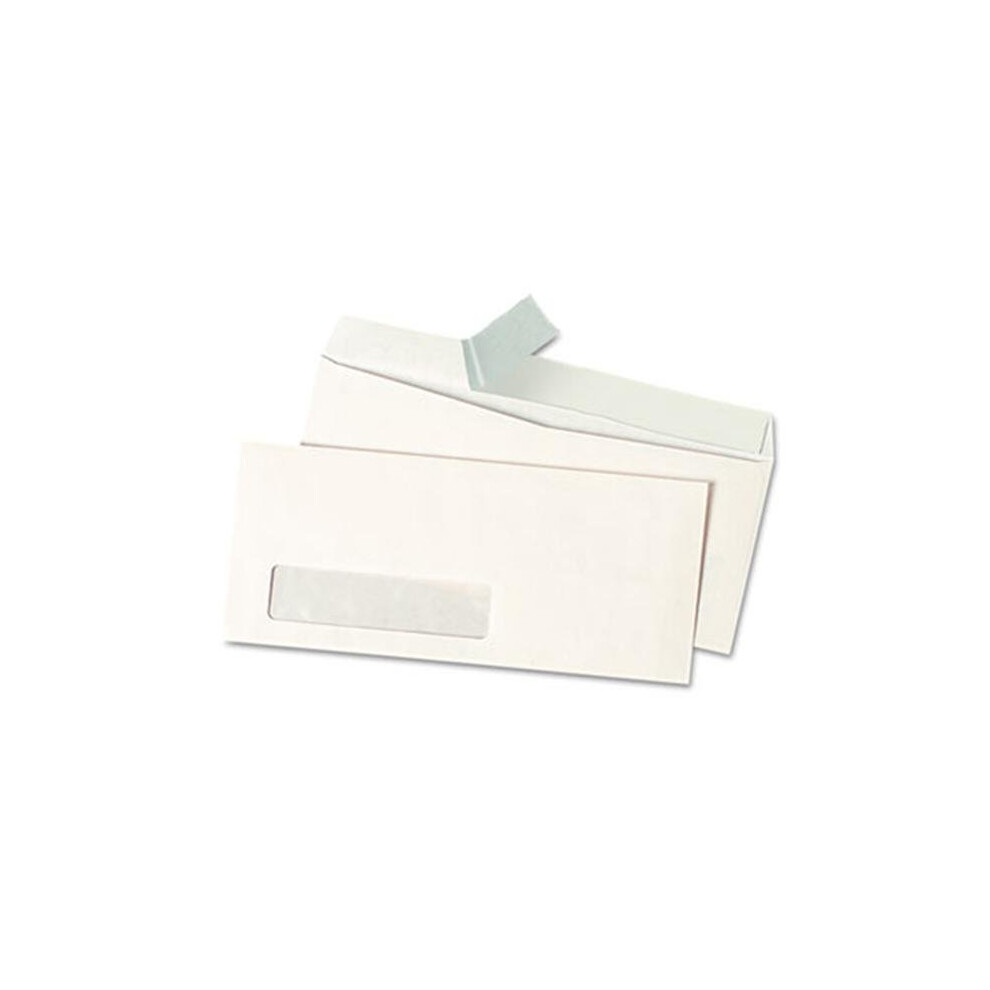 Universal 36005 Pull & Seal Business Envelope- #10- Window- White- 500/Box